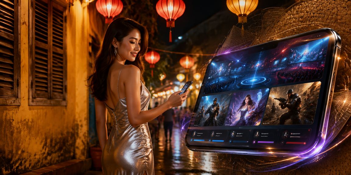 Người hâm mộ esports Hội An theo dõi kèo và nhận thưởng tiền cược qua điện thoại
