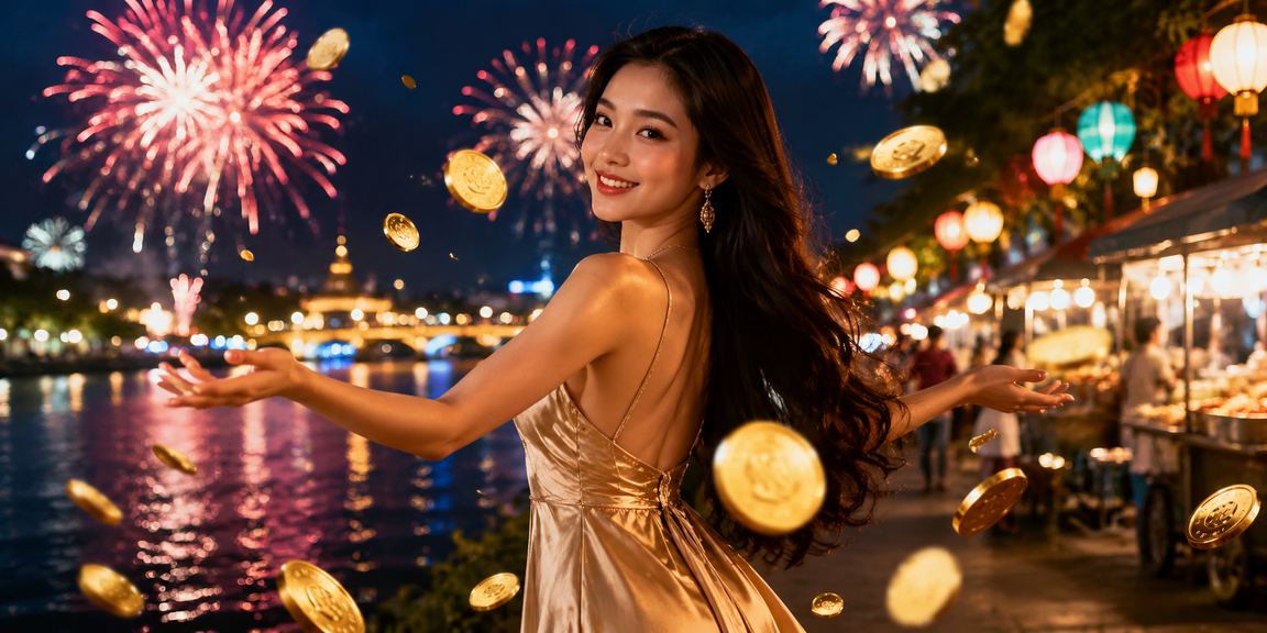 Cảnh casino Việt Nam nhộn nhịp về đêm – người chơi sử dụng voucher ưu đãi r888 tại bàn bài